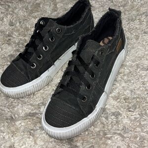 Blowfish Black Canvas Sneakers